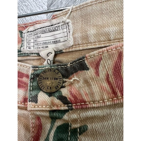 Current Elliott Haystack Floral Jeans Size 32” - Picture 4 of 8